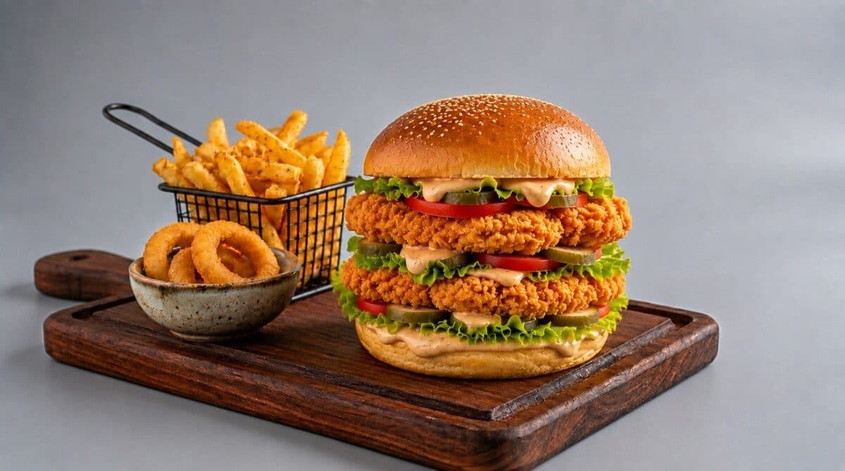 XXL Soslu Çıtır Burger